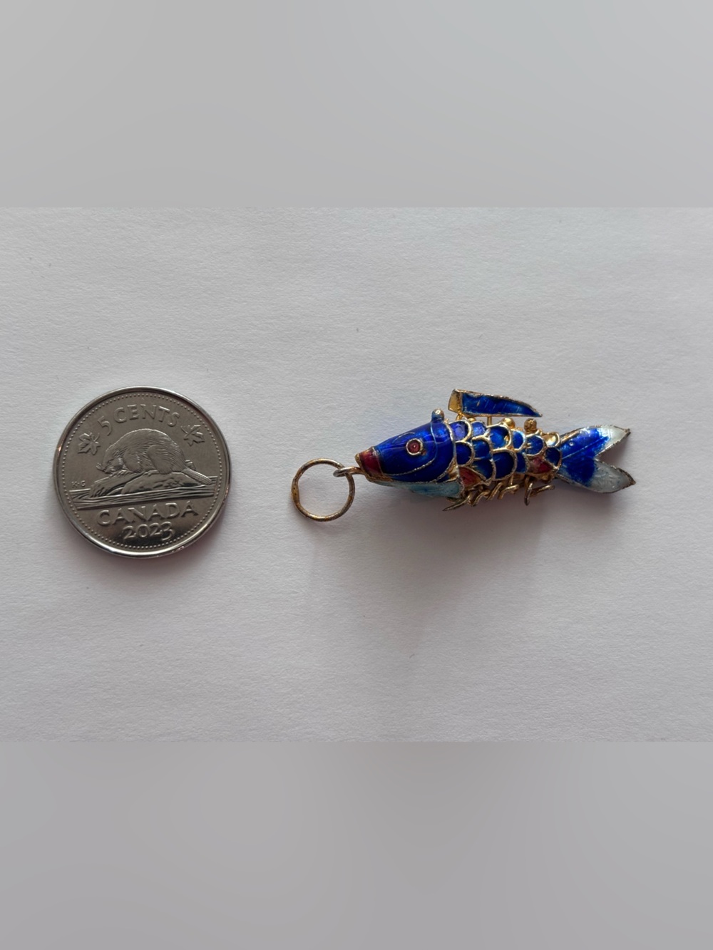 Vintage Chinese Blue Fish
Pendant/Ornament